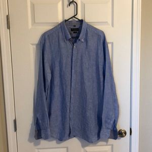 Tom Rusborg of Copenhagen pure linen button down